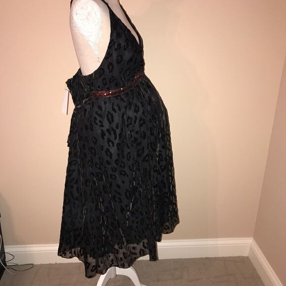 NICOLE Michelle Maternity Burntout Sequin Dress - Picture 4 of 6